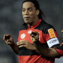 Ronaldinho le 28 mars 2012 à Asuncion au Paraguay