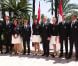 Le prince Albert et la princesse Charlene de Monaco participaient le 12 juillet 2012 à la présentation de la délégation olympique monégasque pour les JO de Londres 2012, à l'Hôtel Hermitage. Six athlètes porteront les couleurs de la principauté.