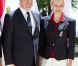 Le prince Albert et la princesse Charlene de Monaco participaient le 12 juillet 2012 à la présentation de la délégation olympique monégasque pour les JO de Londres 2012, à l'Hôtel Hermitage. Six athlètes porteront les couleurs de la principauté.