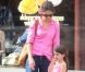 Katie Holmes et l'adorable Suri Cruise sortent de l'animalerie Citipups à New York, le 15 juillet 2012