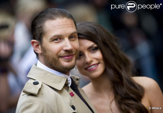 Tom Hardy et Charlotte Riley lors de l'avant-première à Londres de The Dark Knight Rises le 18 juillet 2012