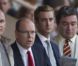 Albert de Monaco et son neveu Pierre Casiraghi lors du meeting de la Ligue de Diamant au Stade Louis II à Monaco le 20 juillet 2012
