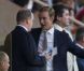 Albert de Monaco et son neveu Pierre Casiraghi lors du meeting de la Ligue de Diamant au Stade Louis II à Monaco le 20 juillet 2012
