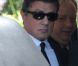 Sylvester Stallone, lunettes noires sur le nez, aux obsèques de son fils Sage Stallone, mort à l'âge de 36 ans, le samedi 21 juillet 2012 à Brentwood.