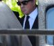 Sylvester Stallone aux obsèques de son fils Sage Stallone, mort à l'âge de 36 ans, le samedi 21 juillet 2012 à Brentwood.