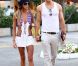 Kellan Lutz et Sharni Vinson en vacances sur la côte d'Azur balladent dans les rues de Saint-Tropez. Le 27 juillet 2012.