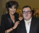 Inès de la Fressange et Alber Elbaz à l'exposition Helmut Newton au Grand Palais. Paris, le 23 mars 2012.