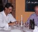 Rafael Nadal, avec sa compagne Xisca Perello, était l'invité du roi Juan Carlos Ier d'Espagne le 10 août 2012 au restaurant Flanigan, à Majorque.