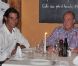 Rafael Nadal, avec sa compagne Xisca Perello, était l'invité du roi Juan Carlos Ier d'Espagne le 10 août 2012 au restaurant Flanigan, à Majorque.