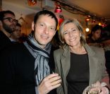 Marc-Olivier Fogiel et Claire Chazal en février 2012 à Paris