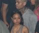 Chris Brown et sa petite-amie Kerrueche Tran dans un club de Cannes en juillet 2012