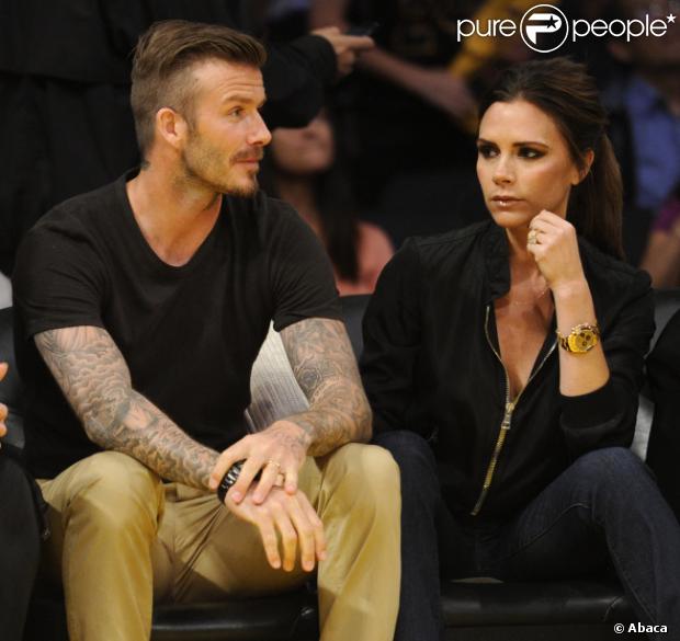 David et Victoria Beckham en mai 2012 à Los Angeles.