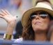 Eva Longoria dans les tribunes du Arthur Ashe Stadium le 3 septembre lors de la victoire de Serena Williams en huitièmes de finale de l'US Open à New York