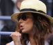 Eva Longoria dans les tribunes du Arthur Ashe Stadium le 3 septembre lors de la victoire de Serena Williams en huitièmes de finale de l'US Open à New York