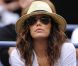 Eva Longoria dans les tribunes du Arthur Ashe Stadium le 3 septembre lors de la victoire de Serena Williams en huitièmes de finale de l'US Open à New York