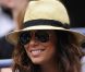 Eva Longoria dans les tribunes du Arthur Ashe Stadium le 3 septembre lors de la victoire de Serena Williams en huitièmes de finale de l'US Open à New York