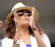 Eva Longoria dans les tribunes du Arthur Ashe Stadium le 3 septembre lors de la victoire de Serena Williams en huitièmes de finale de l'US Open à New York