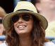 Eva Longoria enchantée le 2 septembre 2012 à l'US Open lors du match de Serena Williams en huitièmes de finale à New York