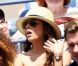 Eva Longoria le 1er septembre 2012 à l'US Open lors du match de Serena Williams au troisième tour du tournoi new-yorkais