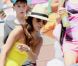 Eva Longoria le 1er septembre 2012 à l'US Open lors du match de Serena Williams au troisième tour du tournoi new-yorkais