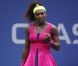 Serena Williams lors de sa victoire expéditive face à Andrea Hlavackova (6-0, 6-0) le 3 septembre 2012 à New York lors de l'US Open en huitièmes de finale