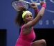Serena Williams lors de sa victoire expéditive face à Andrea Hlavackova (6-0, 6-0) le 3 septembre 2012 à New York lors de l'US Open en huitièmes de finale