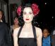 Dita Von Teese devant The Arts Club à Mayfair, Londres, le 9 septembre 2012.