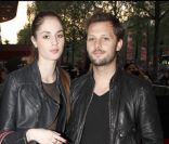 Nicolas Duvauchelle et sa compagne Laura lors de l'avant-première de La Fille du puisatier à Paris le 14 avril 2011