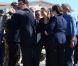 Angelina Jolie, envoyée spéciale de l'agence pour les réfugiés des Nations unies, et le chef du Haut Commissariat, Antonio Guterres, visitent un camp de réfugiés syriens en Turquie le 13 septembre 2013 : grâce à sa notoriété, elle peut sensibiliser un maximum de personnes au drame des réfugiés