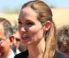 Angelina Jolie, envoyée spéciale de l'agence pour les réfugiés des Nations unies, et le chef du Haut Commissariat, Antonio Guterres, visitent un camp de réfugiés syriens en Turquie le 13 septembre 2013