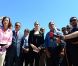 Angelina Jolie, envoyée spéciale de l'agence pour les réfugiés des Nations unies, et le chef du Haut Commissariat, Antonio Guterres, visitent un camp de réfugiés syriens en Turquie le 13 septembre 2013