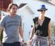 Laeticia Hallyday et Sébastien Farran, le manager de Johnny, à Los Angeles, le 13 septembre 2012.