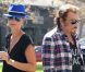 Johnny Hallyday et Laeticia à Los Angeles, le 13 septembre 2012.