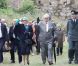 La reine Margrethe II de Danemark et le prince Henrik lors de leur tournée d'été annuelle, début septembre 2012