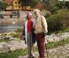 La reine Margrethe II de Danemark et le prince Henrik lors de leur tournée d'été annuelle, début septembre 2012