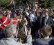 La princesse Mary et le prince Frederik de Danemark étaient le 8 septembre 2012 en visite à Hinnerup et Hadsten pour les 150 ans de ces deux communes du centre du pays.