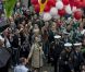 Un lâcher de ballons pour célébrer le jubilé... La princesse Mary et le prince Frederik de Danemark étaient le 8 septembre 2012 en visite à Hinnerup et Hadsten pour les 150 ans de ces deux communes du centre du pays.