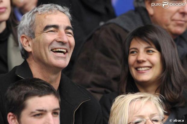 Estelle Denis et Raymond Domenech