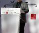 Luc Besson lors de la conférence de presse pour l'inauguration de la Cité du cinéma à Saint-Denis dans le 93 le 21 septembre 2012
