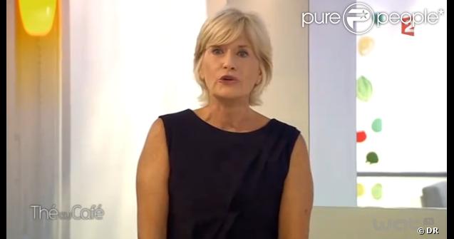 Catherine Ceylac victime d'un lapin de Jenifer lui conseille d'arrêter ce métier dans Thé ou Café samedi 22 septembre 2012 sur France 2