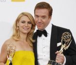 Claire Danes et Damien Lewis lors de la 64e cérémonie des Emmy Awards, à Los Angeles, le 23 septembre 2012