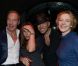 Tony Gomez, Vanessa Demouy, Pascal Obispo et Agnès Soral à la fête célébrant la générale du  Jeu de la Vérité , Chez Castel à Paris, le 25 septembre 2012.