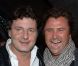 Philippe Lellouche et Alexandre Brasseur à la fête célébrant la générale du  Jeu de la Vérité , Chez Castel à Paris, le 25 septembre 2012.