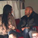 Emilie Nef Naf très enceinte et amoureuse avec Jérémy Ménez devant PSG-FCSM