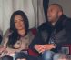 Émilie Nef Naf, enceinte, et son compagnon Jérémy Ménez assistent depuis les tribunes au match du Paris Saint-Germain face à Sochaux (2-0) le 29 septembre 2012