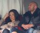 Émilie Nef Naf passionnée et son compagnon Jérémy Ménez intéressé assistent depuis les tribunes au match du Paris Saint-Germain face à Sochaux (2-0) le 29 septembre 2012