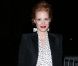 La ravissante Jessica Chastain, visage du parfum Manifesto d'Yves Saint Laurent, arrive au Grand Palais pour assister au défilé Saint Laurent printemps-été 2013. Paris, le 1er Octobre 2012.