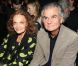 Diane von Furstenberg et Patrick Demarchelier assistent au défilé Saint Laurent printemps-été 2013 au Grand Palais. Paris, le 1er octobre 2012.
