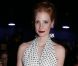 Jessica Chastain assiste au défilé Saint Laurent printemps-été 2013 au Grand Palais. Paris, le 1er octobre 2012.