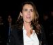 Mademoiselle Agnès arrive au Grand Palais pour assister au défilé Saint Laurent printemps-été 2013. Paris, le 1er octobre 2012.